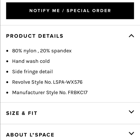 NEW • L*Space • Brooklyn Fringe Bikini Bottom Sm - Picture 6 of 8